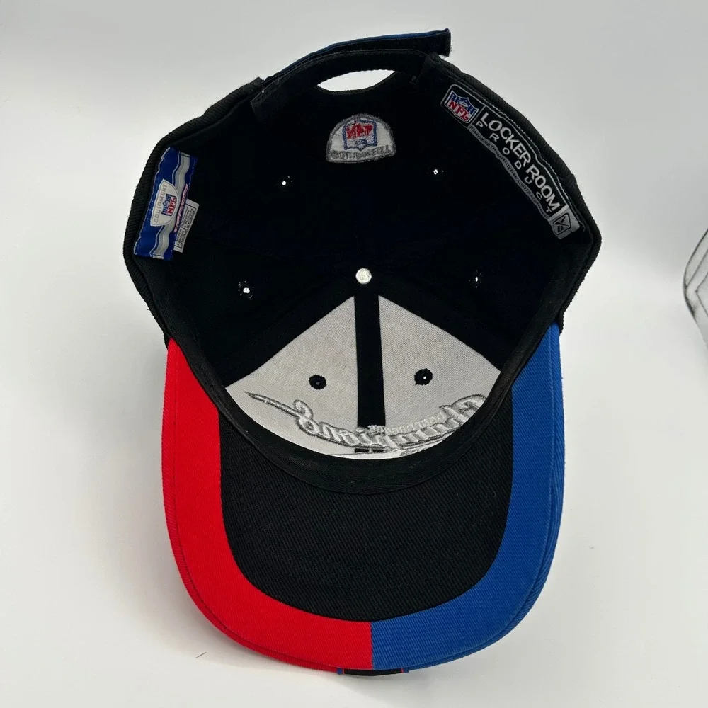 Carolina‎ Panthers 2003 NFC Champions Reebok Hat Mens OSFM Black Red Blue Sporty